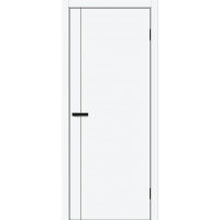 Межкомнатная дверь Браво-0.10 П, white silk, ДГ