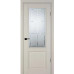 Межкомнатная дверь Psu-37 бланжевое дерево,  сатинат с гравировкой
