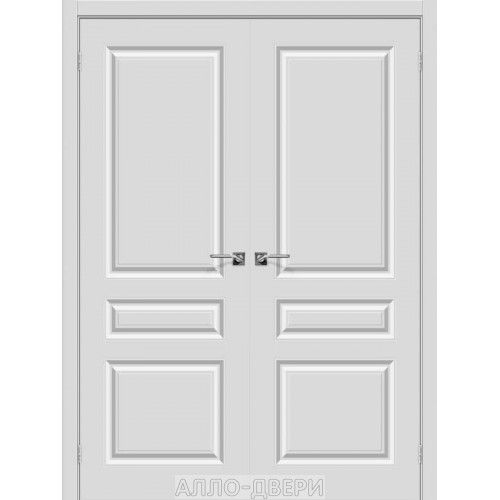 Двустворчатая дверь Скинни-14 white pro