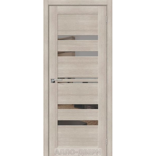 Межкомнатная дверь Браво-30 Cappuccino melinga/Mirox Grey