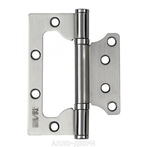 Петля накладная BUSSARE BO-20-U 100X75X2.5-2BB-1SC хром матовый
