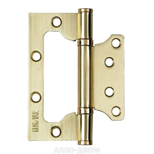 Петля накладная BUSSARE BO-20-U 100X75X2.5-2BB-1SG золото матовое