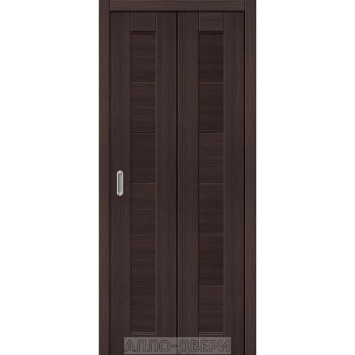 Складная дверь Браво-21 Wenge Melinga ДГ
