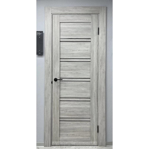 Межкомнатная дверь Atum Pro 28 Stone Oak Black Gloss ДО