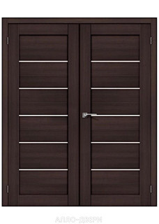 Двустворчатая дверь Браво 22 Wenge Melinga ДО Двустворчатая дверь Браво 22 Wenge Melinga ДО