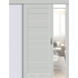 Раздвижная дверь купе Браво-28 grey silk/Magic Fog