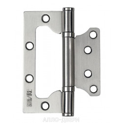 Петля накладная BUSSARE BO-20-U 100X75X2.5-2BB-1SC хром матовый