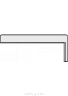 Наличник "Т" 2130*80*8, эмаль Skinny