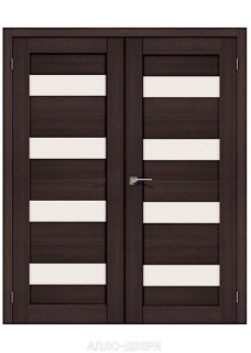 Двустворчатая дверь Браво 23 Wenge Melinga ДО Двустворчатая дверь Браво 23 Wenge Melinga ДО